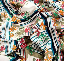 Viskozová šatovka geometrický vzor tyrkysový