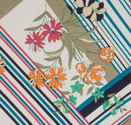 Viskozová šatovka geometrický vzor tyrkysový