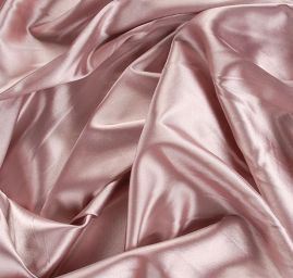 Satén taft pružný starorůžový