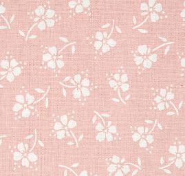 Bavlněná látka tisk motiv květin starorůžová