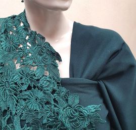 Pletenina úplet scuba crepe oboustranný zelený