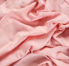 Viskozová šatová látka jemná starorůžové barvy