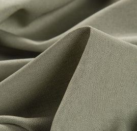 Len pružný viskoza směs pastel khaki zelený