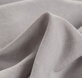 Kostýmová pružná látka imitace lnu světle šedá