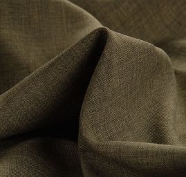 Kostýmová pružná látka imitace lnu olivová