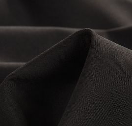 Kostýmová pružná látka imitace lnu černá