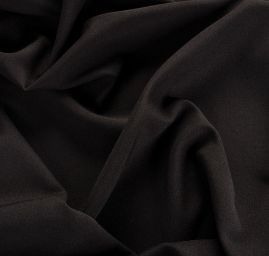 Kostýmová pružná látka imitace lnu temně černá