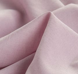 Kostýmová pružná látka imitace lnu pastel fialová