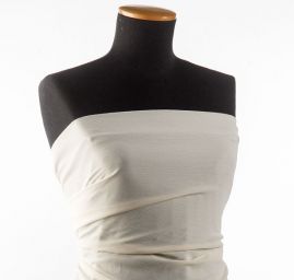 Šifon plise jemný barvy ivory