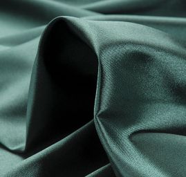 Satén pružný jemný tmavě zelený