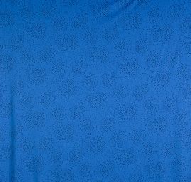 Úplet polyesterový vzor puntík modročerný