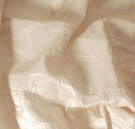 Taft kreš jemný bílá káva