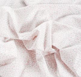 Bavlněná látka tisk drobné kytičky růžové