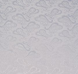 Podšívka žakárová paisley vzor lomená bílá