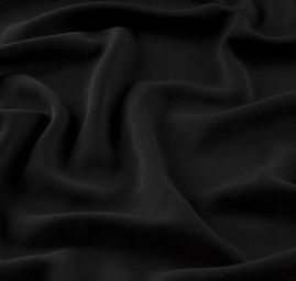 Viskozová šatová látka matná černá