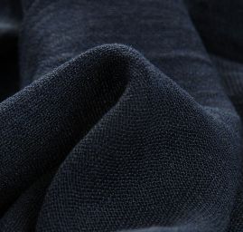 Bavlna organtýn přírodní tm. modré barvy