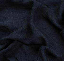 Bavlna organtýn přírodní tm. modré barvy