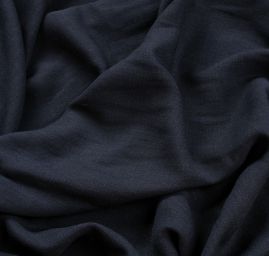 Viskozový organtýn přírodní tm. modré barvy