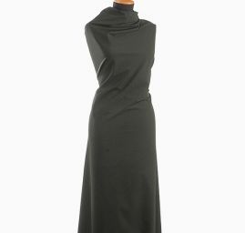 Kostýmová látka pružná viskoza směs khaki zelená