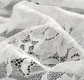 Krajka na mantilu květinová slonová kost