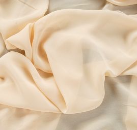 Žoržet jednobarevný hladký banánový