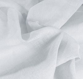 Len střední síly melír světlemodrý-smetanový