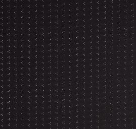 Vyšívaná látka madeira černá lístečky