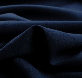 Žoržet šatový silnějsí viskoza směs tm.modrá