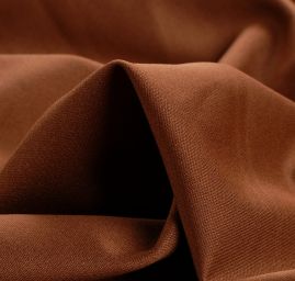 Pletenina úplet scuba crepe oboustranný koňak hnědá