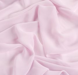 Šifon jednobarevný hladký pastel lila fialový