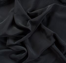 Viskozová šatová látka černá