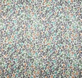 Hedvábný atlas abstraktní zvířecí vzor