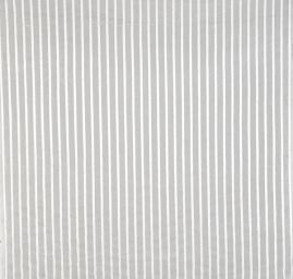 Šifon jemný s atlasovým proužkem lomená bílá