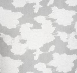 Šifon plastický květ lomená bílá II.jakost