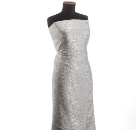 Viskozová šatovka žakár květinový vzor 