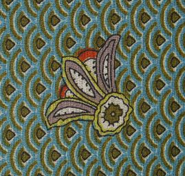 Šifon paisley vzor bordura