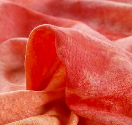 Viskozová batika růžovočrvená