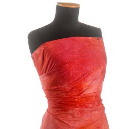 Viskozová batika vínovorůžová