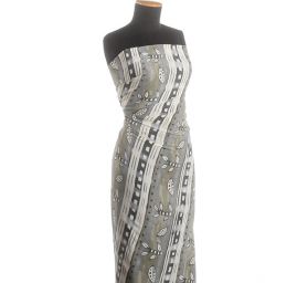 Viskozová šatovka abstraktní květinový  vzor