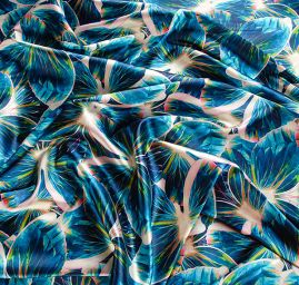 Atlas motiv motýl modrý