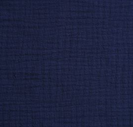 Bavlněný mušelín dvojitá gázovina tm.modrý