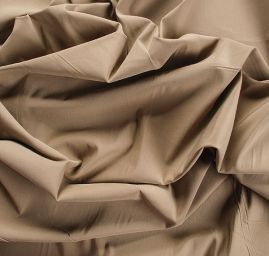 Kostýmová látka pružná viskoza směs pastel hnědá