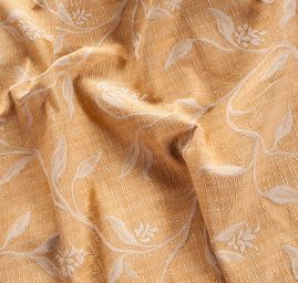 Dekorační látka Buret Plain Flowers hocha