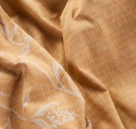 Dekorační látka Buret Plain Flowers hocha