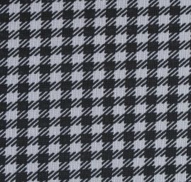 Pletenina jemná vzor kostky černobílá
