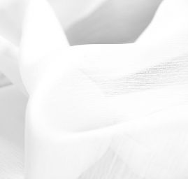 Šifon plise bílý