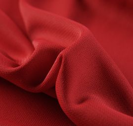 Úplet žoržet jemný tmavší červená