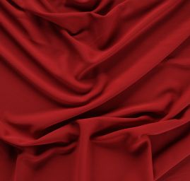 Úplet žoržet jemný tmavší červená