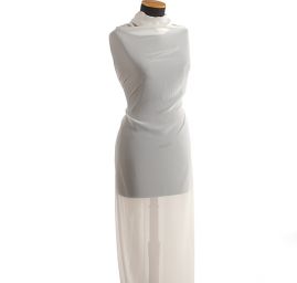 Šifon jednobarevný hladký bílý 