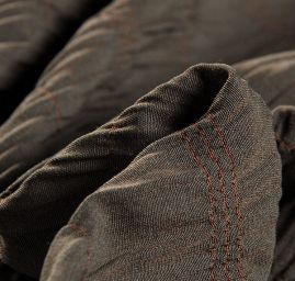 Šatová látka plisé tmavší zelená